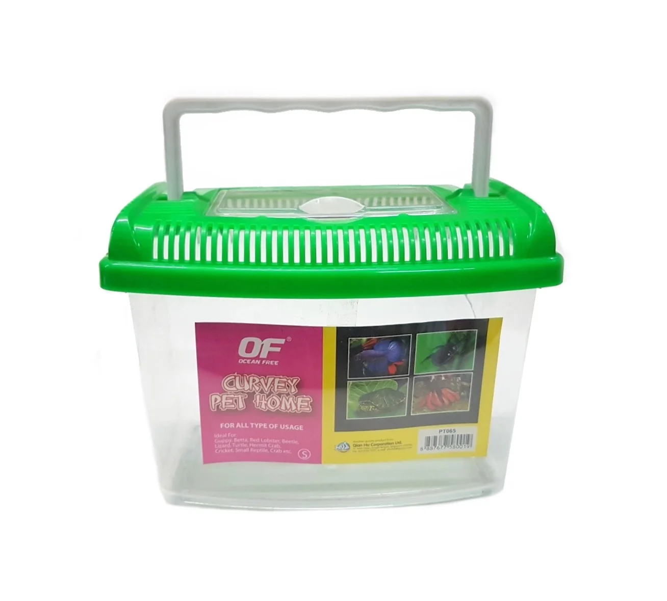 Pecera Plastica Frente Curvo Grande