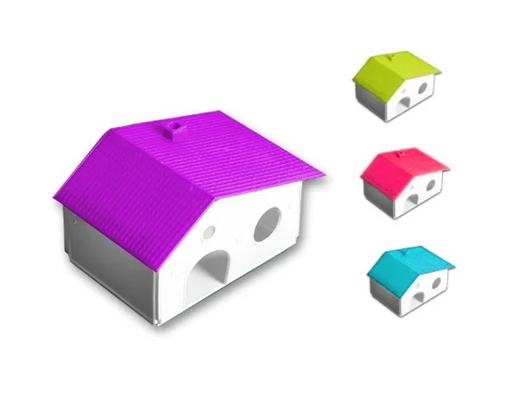 Casita Hamster Plastica Sin Soporte