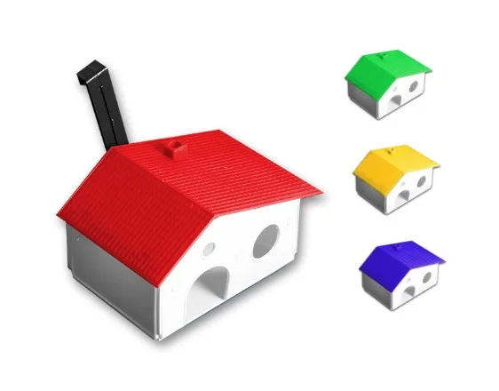 Casita Hamster Plastica Con Soporte