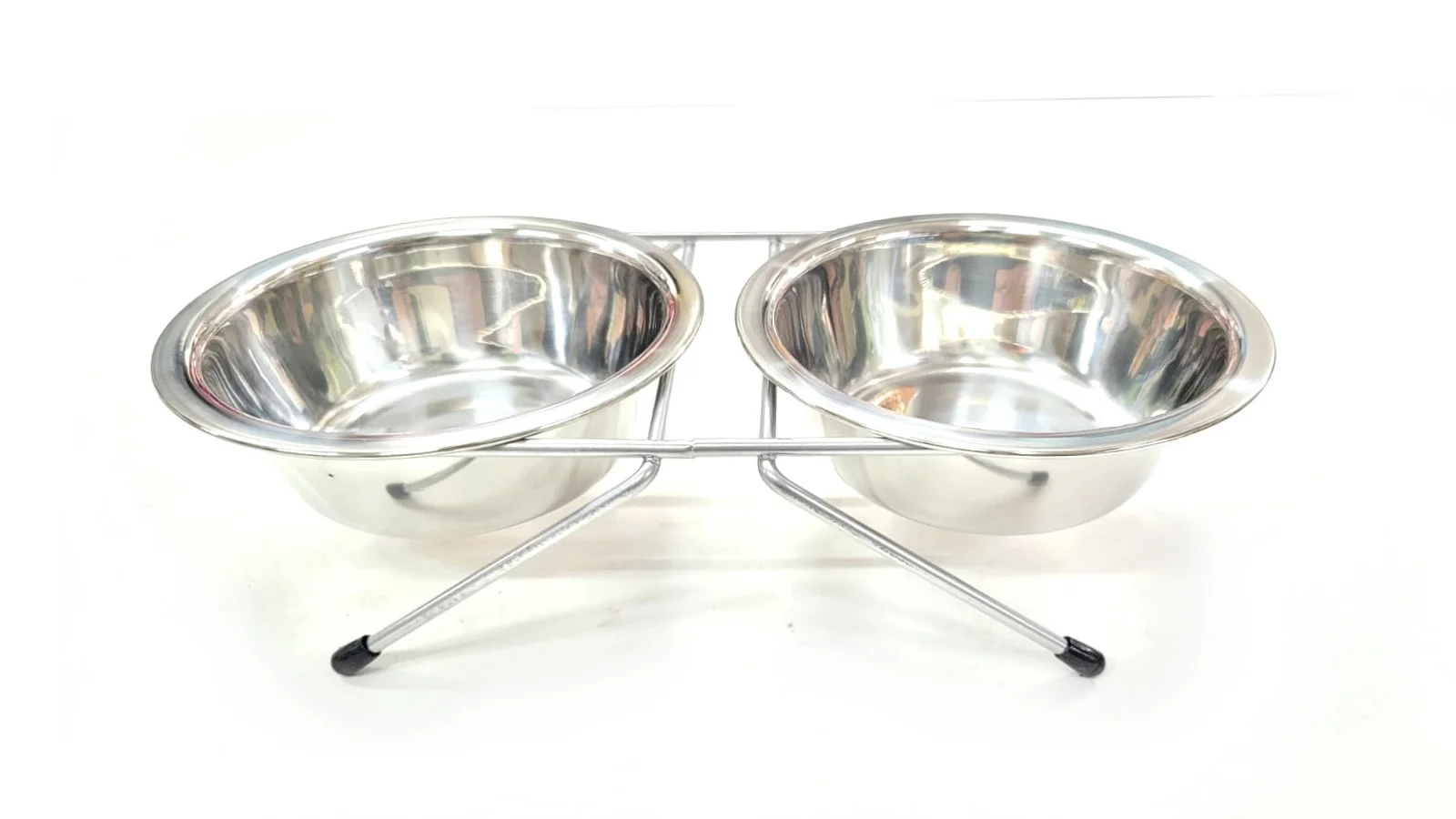 Comedero/bebedero Acero Cazuela Doble 17 Cm