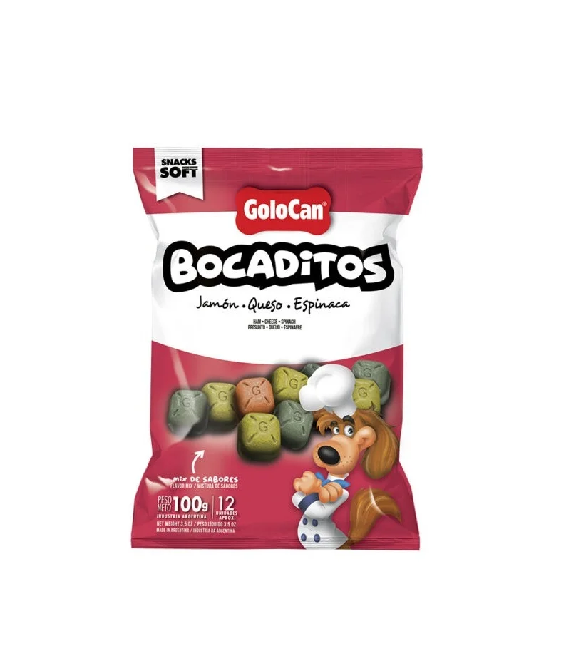Bocaditos Jamon Queso Espinaca 100 Gr
