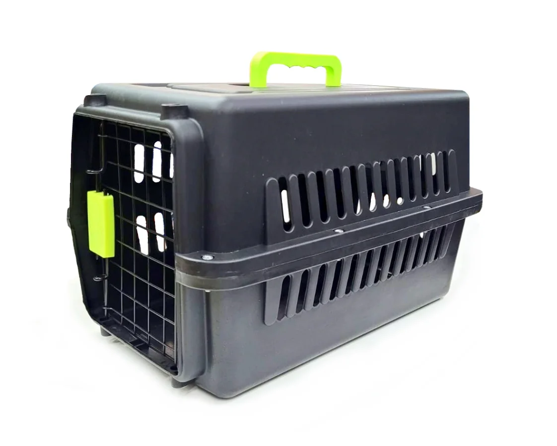 Transportadora Negra Con Bulon 48x32x29cm