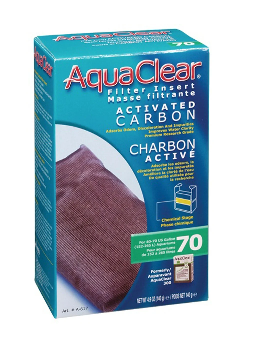Repuesto Aqua Clear Carb. Activado 50