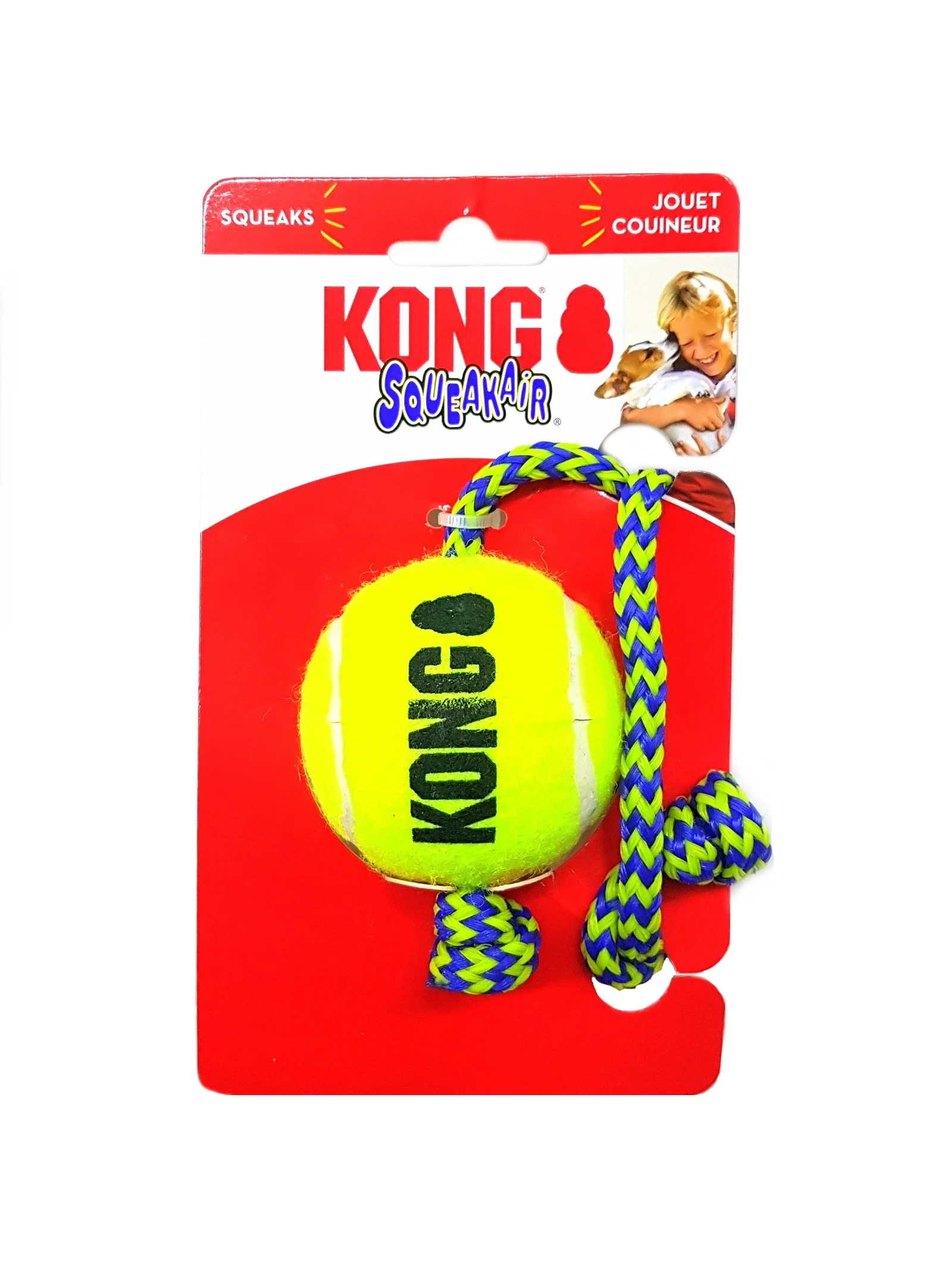 Squeak Air Ball W/rope M