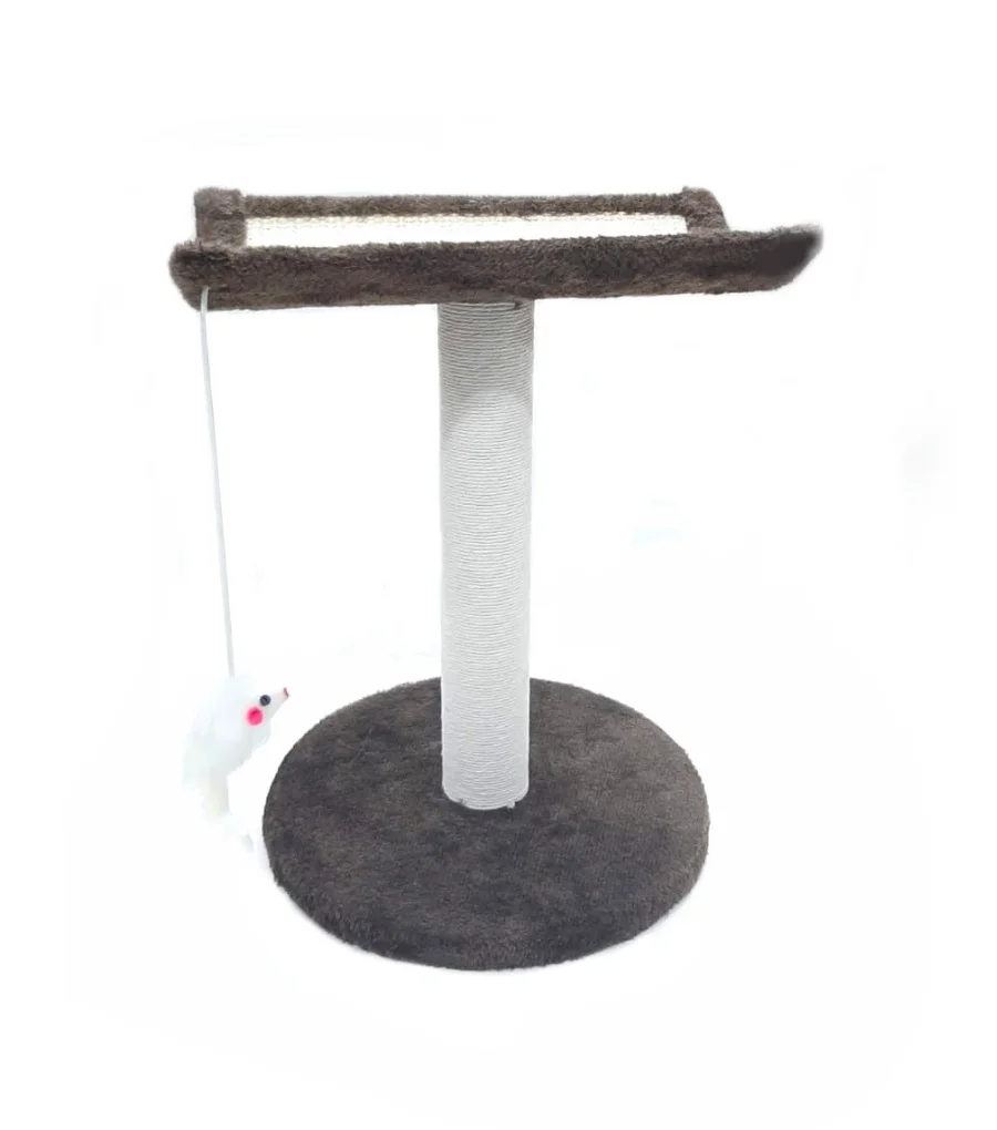 Mueble Rascador Cama Con Raton 25x25x32 Cm