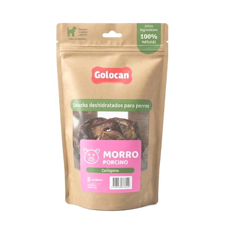 Morro Cerdo Deshidratado Para Perro X 6 U