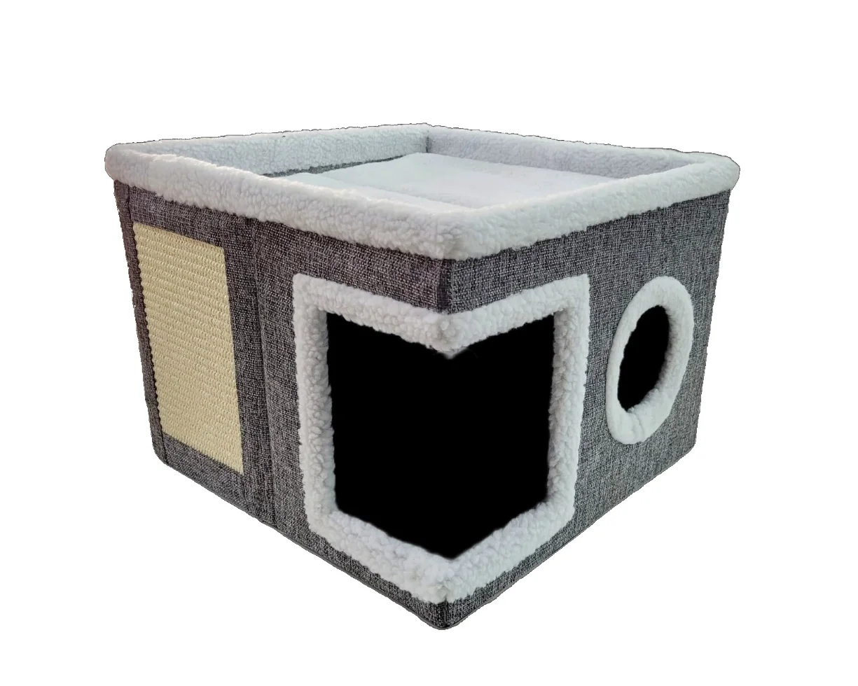 Cama Cucha Rascador Plegable 39x39x32 Mod 2