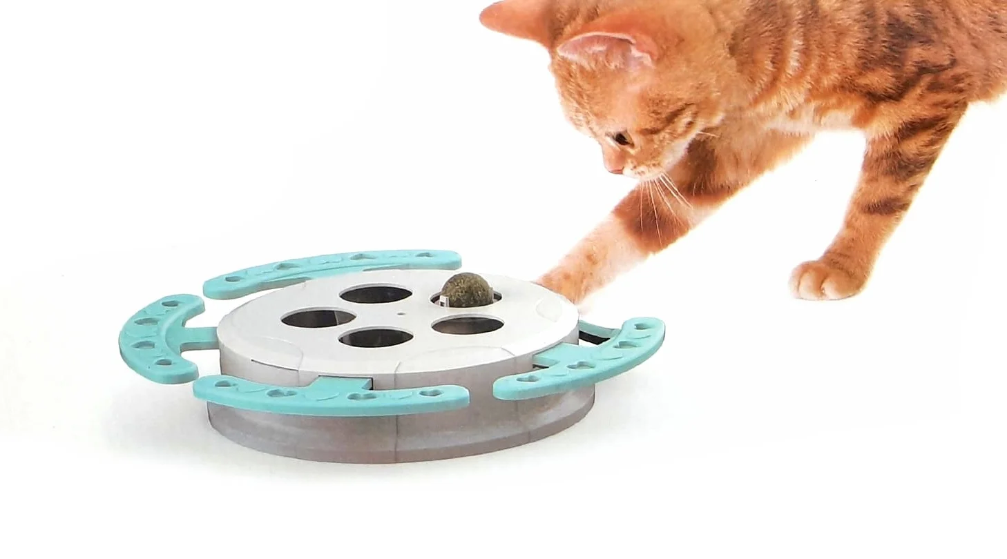Juguete Interactivo Gato Con Catnip 16x6 Cm