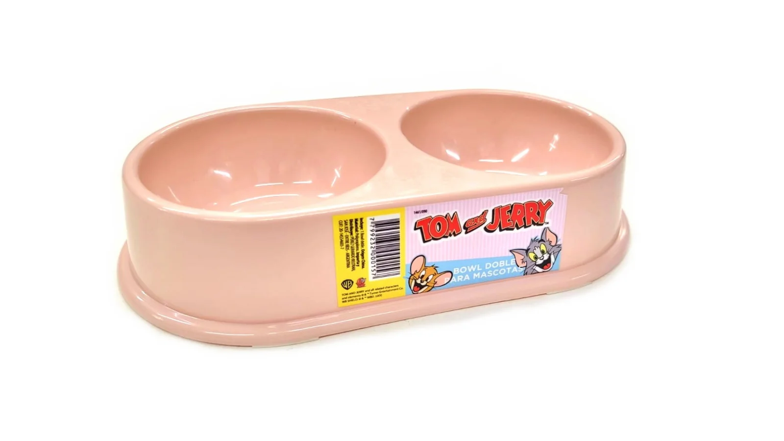 Comedero/bebedero Pink Polimero Doble Oval 26 X 14,50
